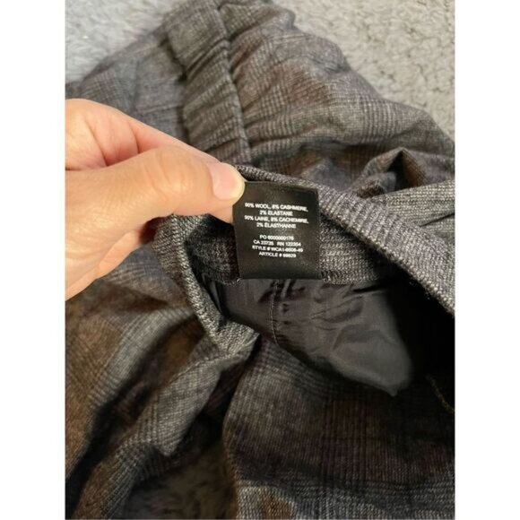 NWT aritzia babaton wool cashmere plaid Conan pants 16‎ - Picture 9 of 10